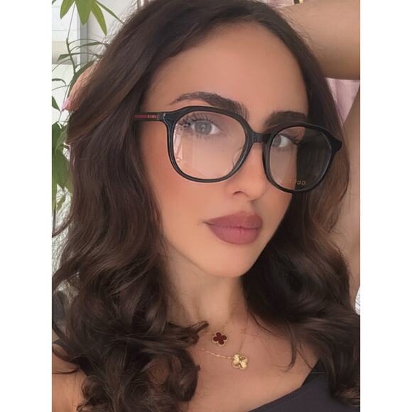 NEW Gucci GG0932OA Black Round Unisex Eyeglasses Frames - Picture 1 of 11